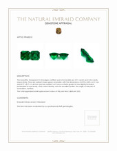 6.17 Ct.Tw.Total Carat Weight Emerald Pair from Zambia Appraisal