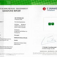 6.17 Ct.Tw.Total Carat Weight Emerald Pair from Zambia Scan Report