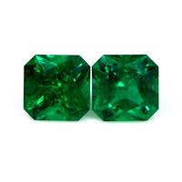 6.17 Ct.Tw.Total Carat Weight Emerald Pair from Zambia Video