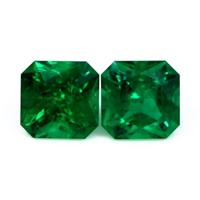 6.17 Ct.Tw.Total Carat Weight Emerald Pair from Zambia Video