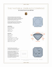 6.17 Ct.Tw.Total Carat Weight Emerald Pair from Zambia 3 D Scan Report
