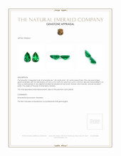 3.02 Ct.Tw.Total Carat Weight Emerald Pair from Zambia Appraisal