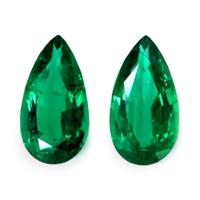 9.50 Ct.Tw.Total Carat Weight Emerald Pair from Zambia Video