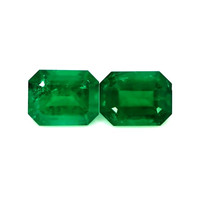 4.19 Ct.Tw.Total Carat Weight Emerald Pair from Zambia Video