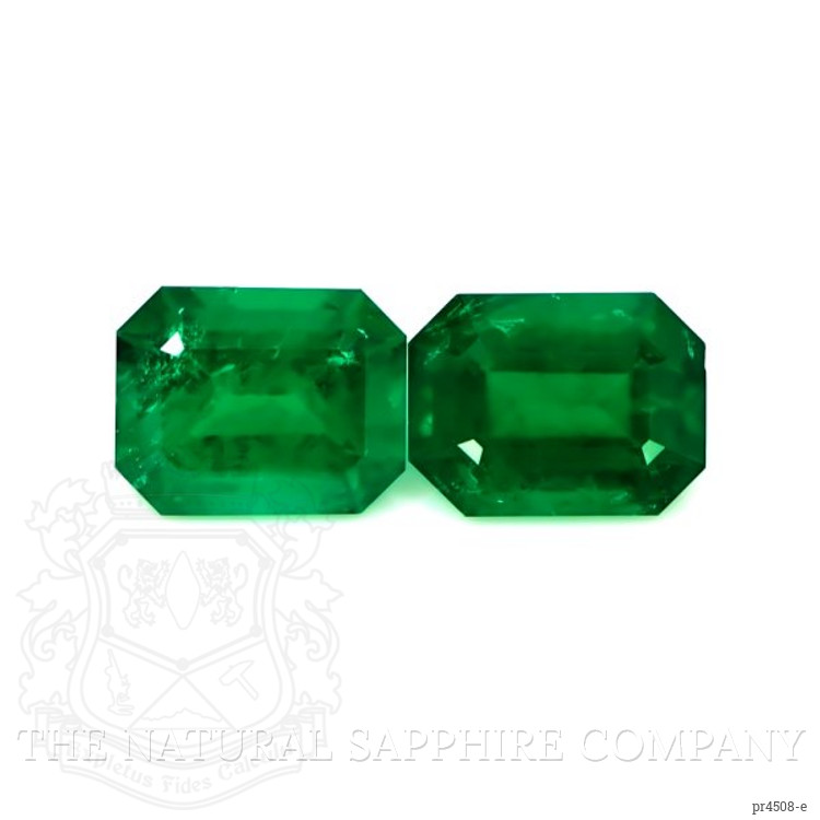 4.19 Ct.Tw. Emerald Pair from Zambia