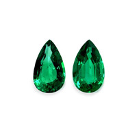 8.63 Ct.Tw.Total Carat Weight Emerald Pair from Zambia Video