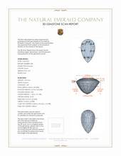 8.63 Ct.Tw.Total Carat Weight Emerald Pair from Zambia 3 D Scan Report