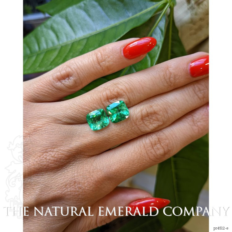 5.37 Ct.Tw. Emerald Pair from Colombia