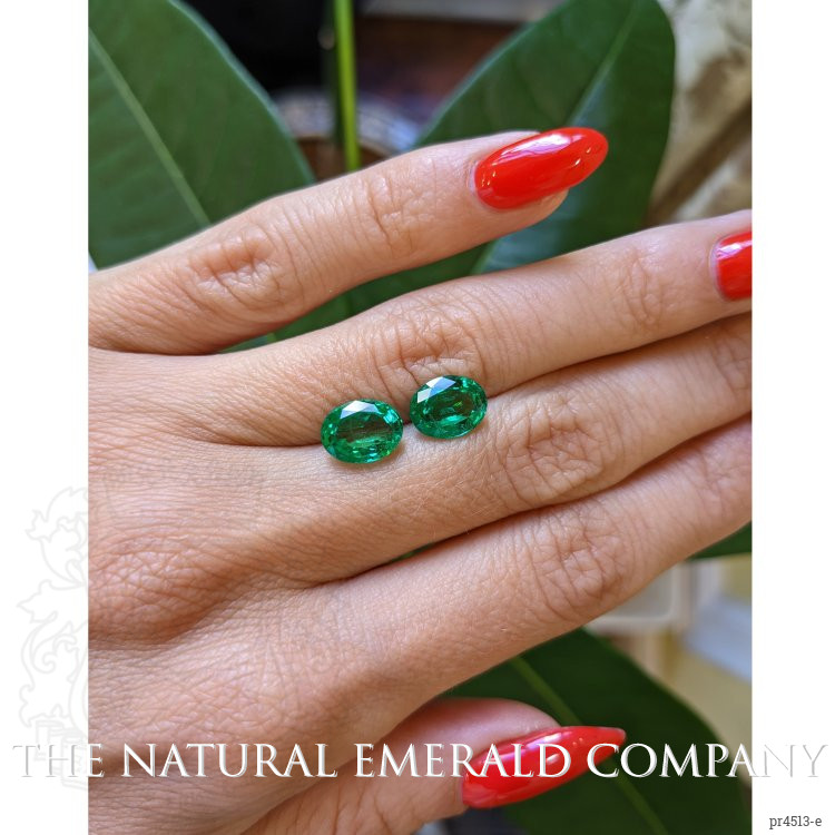 3.32 Ct.Tw. Emerald Pair from Zambia