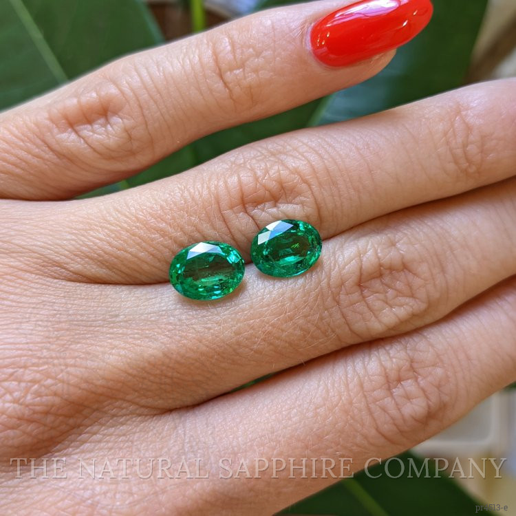 3.32 Ct.Tw. Emerald Pair from Zambia
