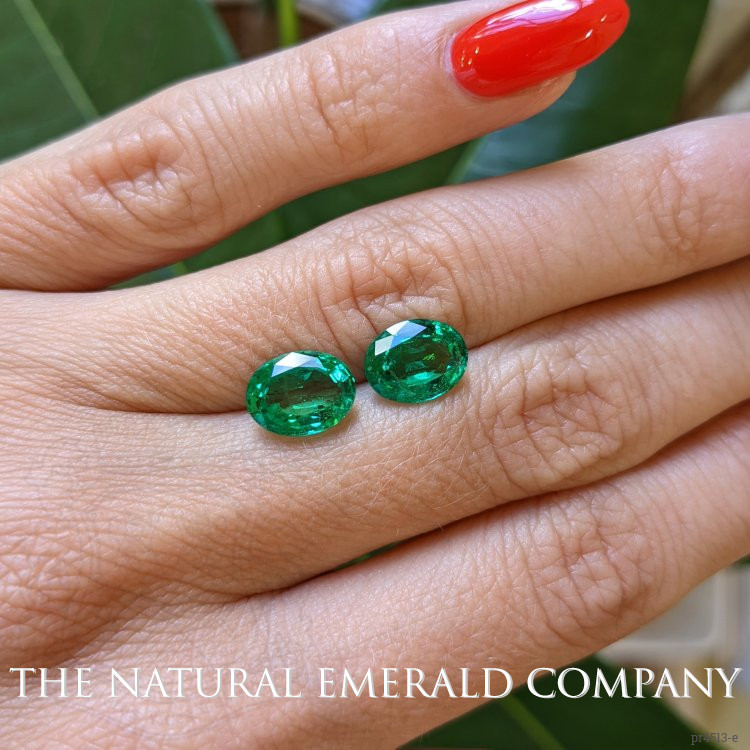 3.32 Ct.Tw. Emerald Pair from Zambia