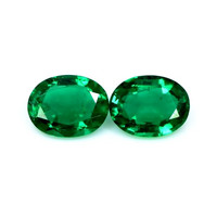3.00 Ct.Tw.Total Carat Weight Emerald Pair from Zambia Video
