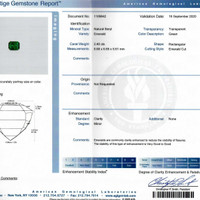 4.73 Ct.Tw.Total Carat Weight Emerald Pair from Zambia Scan Report