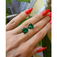 6.58 Ct.Tw.Total Carat Weight Emerald Pair from Zambia Life Style