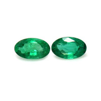 0.43 Ct.Tw.Total Carat Weight Emerald Pair from Zambia Video