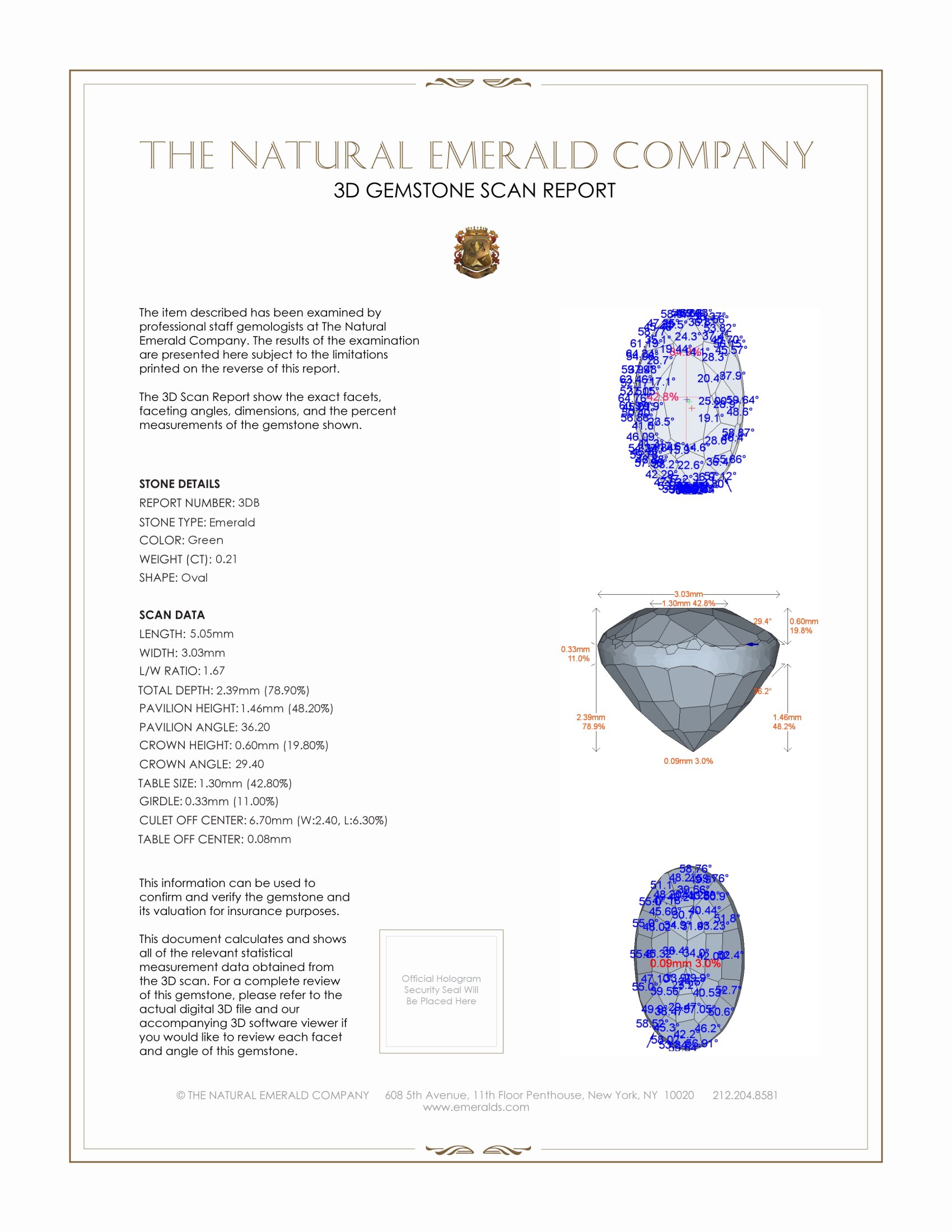 0.43 Ct.Tw. Emerald Pair from Zambia