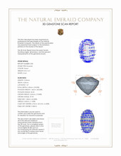 0.43&nbsp;Ct.Tw.Total Carat Weight Emerald Pair from Zambia 3 D Scan Report
