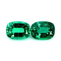 2.46 Ct.Tw.Total Carat Weight Emerald Pair from Zambia Video
