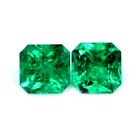 2.00 Ct.Tw.Total Carat Weight Emerald Pair from Zambia Video