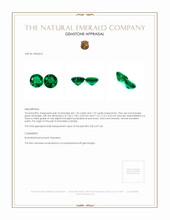 2.62 Ct.Tw.Total Carat Weight Emerald Pair from Zambia Appraisal