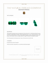4.59 Ct.Tw.Total Carat Weight Emerald Pair from Zambia Appraisal