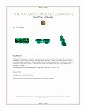 4.59 Ct.Tw.Total Carat Weight Emerald Pair from Zambia Appraisal