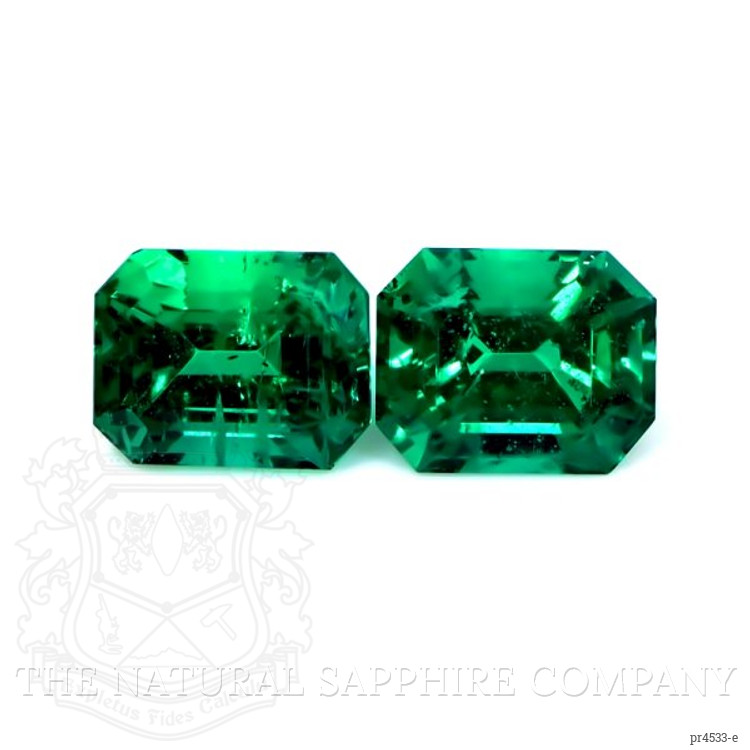 4.59 Ct.Tw. Emerald Pair from Zambia