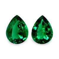2.96 Ct.Tw.Total Carat Weight Emerald Pair from Zambia Video