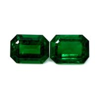 7.32 Ct.Tw.Total Carat Weight Emerald Pair from Zambia Video