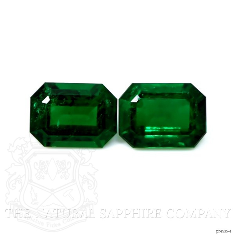 7.32 Ct.Tw. Emerald Pair from Zambia