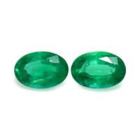 0.85 Ct.Tw.Total Carat Weight Emerald Pair from Zambia Video