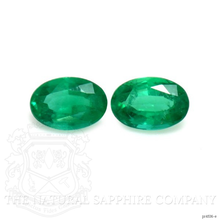 0.85 Ct.Tw. Emerald Pair from Zambia