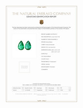 0.98 Ct.Tw.Total Carat Weight Emerald Pair from Zambia Scan Report