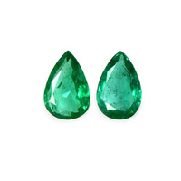 0.98 Ct.Tw.Total Carat Weight Emerald Pair from Zambia Video