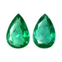 0.98 Ct.Tw.Total Carat Weight Emerald Pair from Zambia Video