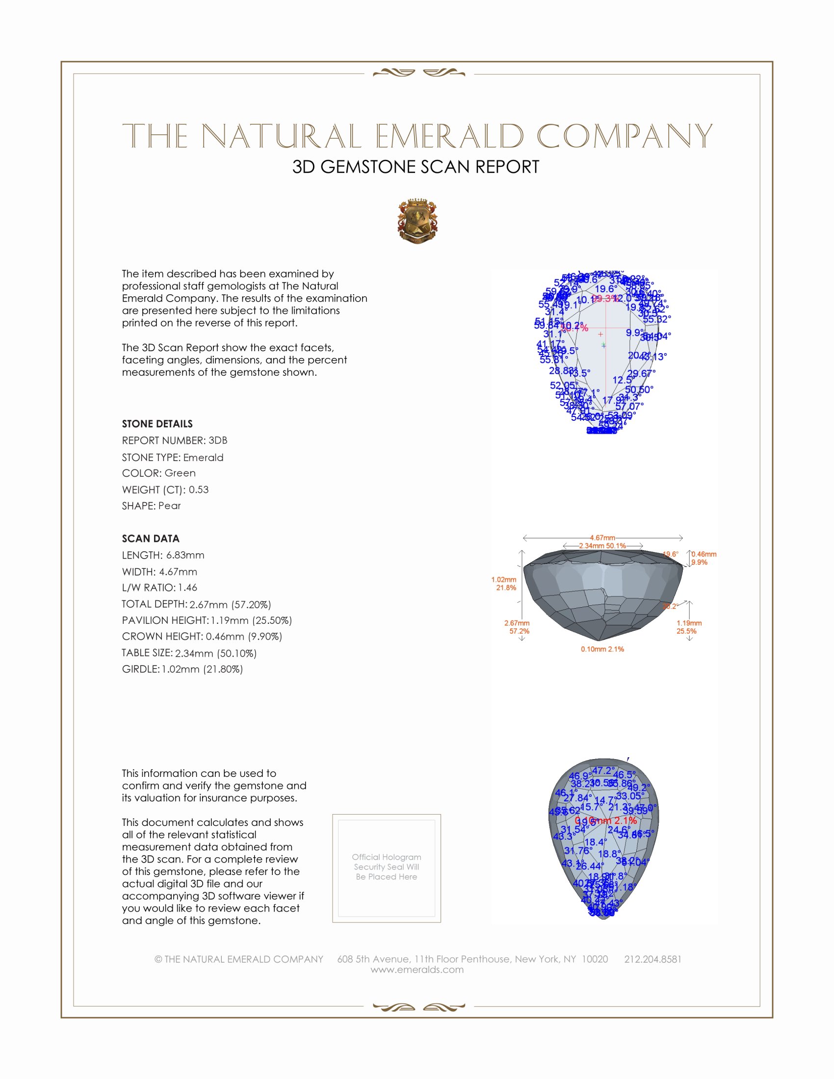 0.98 Ct.Tw. Emerald Pair from Zambia