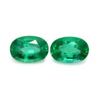 0.91 Ct.Tw.Total Carat Weight Emerald Pair from Zambia Video