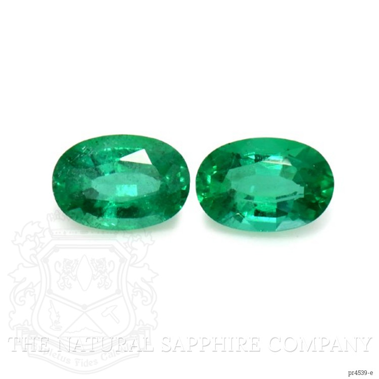 0.91 Ct.Tw. Emerald Pair from Zambia
