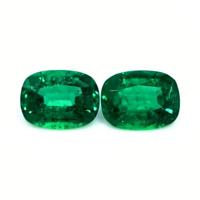 3.40 Ct.Tw.Total Carat Weight Emerald Pair from Zambia Video