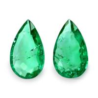2.86 Ct.Tw.Total Carat Weight Emerald Pair from Zambia Video