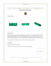 2.05 Ct.Tw.Total Carat Weight Emerald Pair from Zambia Appraisal