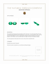 2.00 Ct.Tw.Total Carat Weight Emerald Pair from Zambia Appraisal