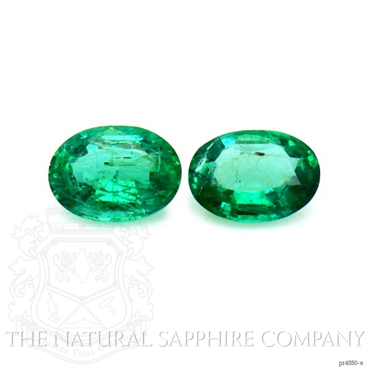 2.00 Ct.Tw. Emerald Pair from Zambia