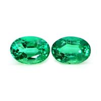 1.41 Ct.Tw.Total Carat Weight Emerald Pair from Zambia Video