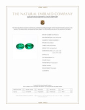 1.22 Ct.Tw.Total Carat Weight Emerald Pair from Zambia Scan Report