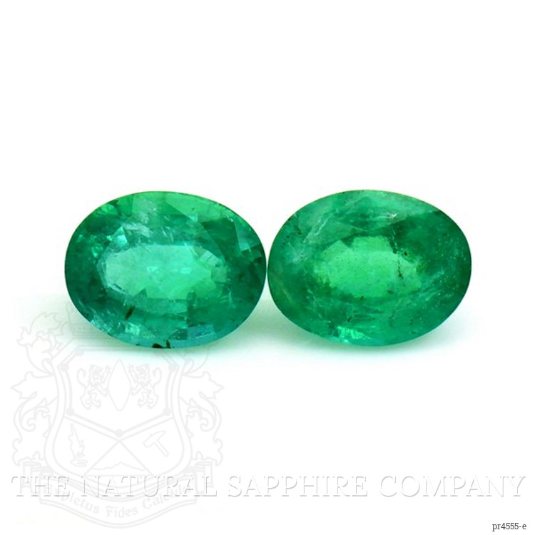 3.55 Ct.Tw. Emerald Pair from Zambia