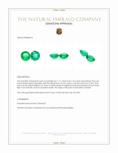 2.35 Ct.Tw.Total Carat Weight Emerald Pair from Zambia Appraisal