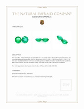 2.35 Ct.Tw.Total Carat Weight Emerald Pair from Zambia Appraisal