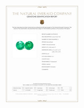 1.60 Ct.Tw.Total Carat Weight Emerald Pair from Zambia Scan Report