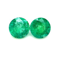 1.60 Ct.Tw.Total Carat Weight Emerald Pair from Zambia Video